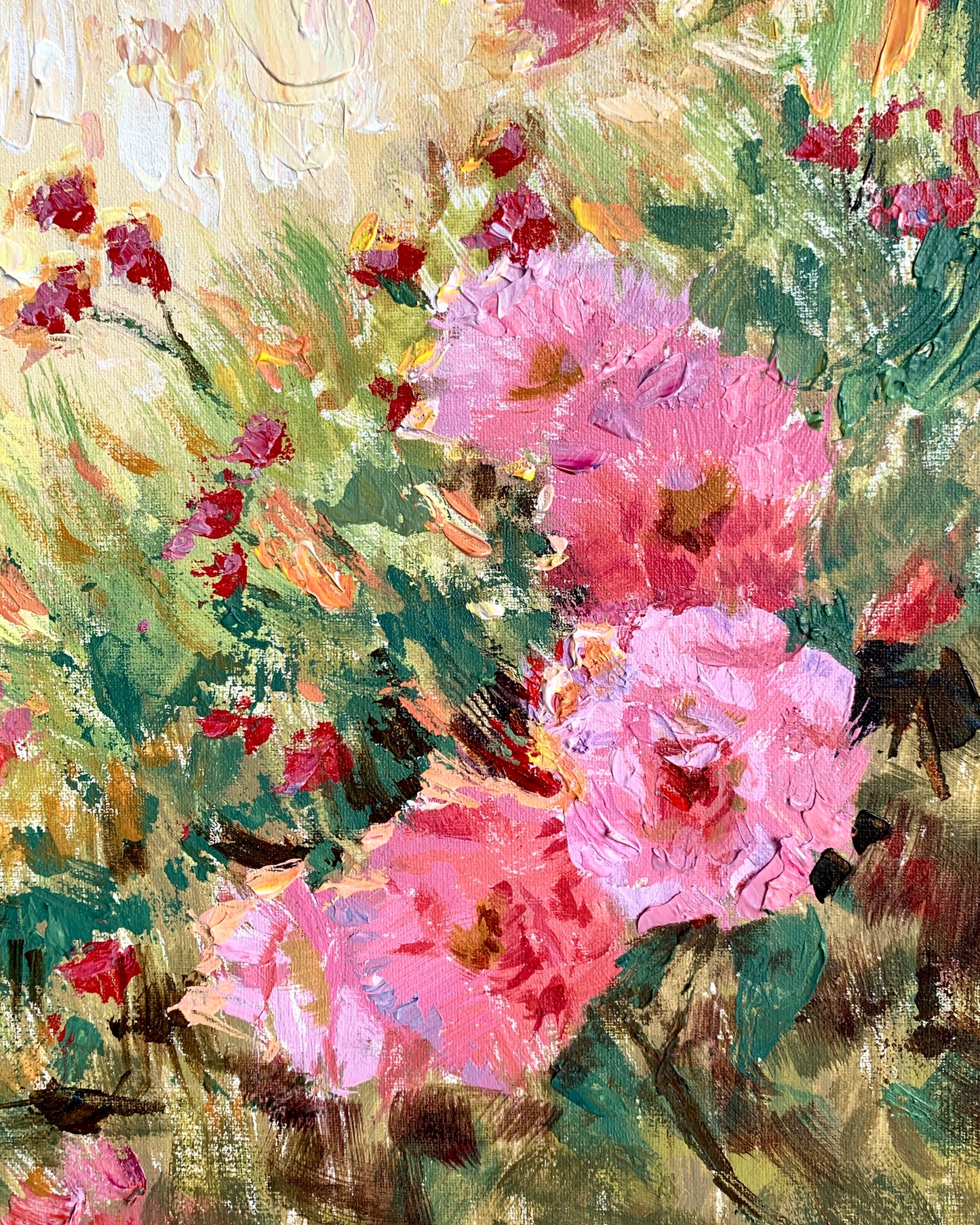 Rose Cascade: 11x14"