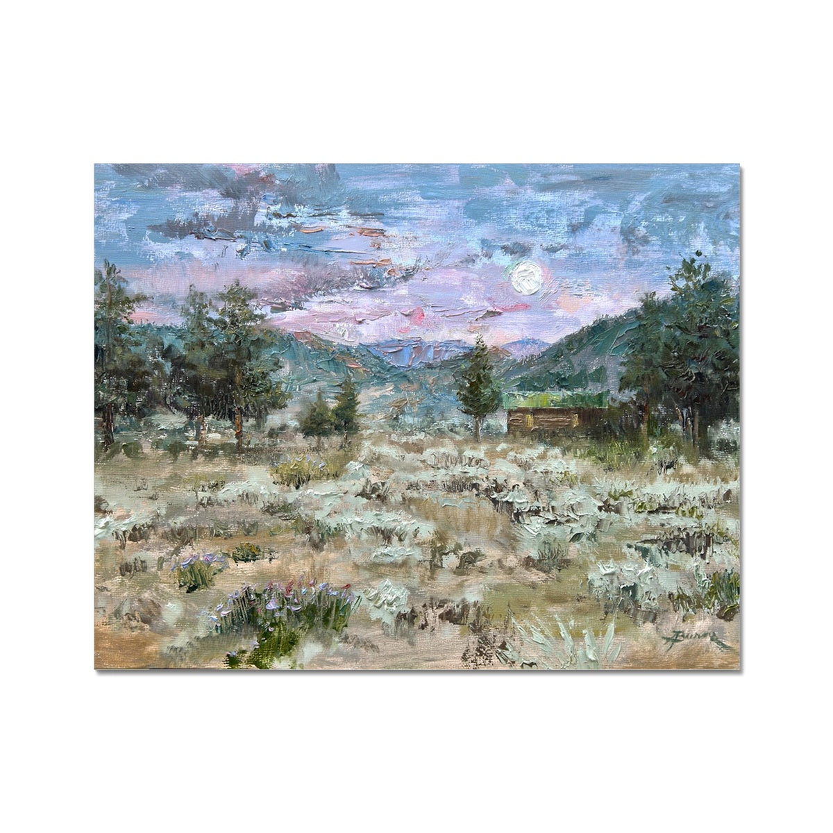 Mountain Moonrise Print